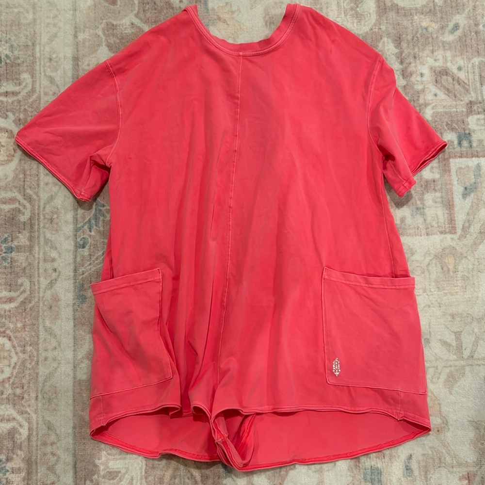 Free people hot shot tee romper
